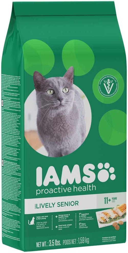 IAMS ProActive Health Lively Senior Plus 11 Cat Food 3.5 lb