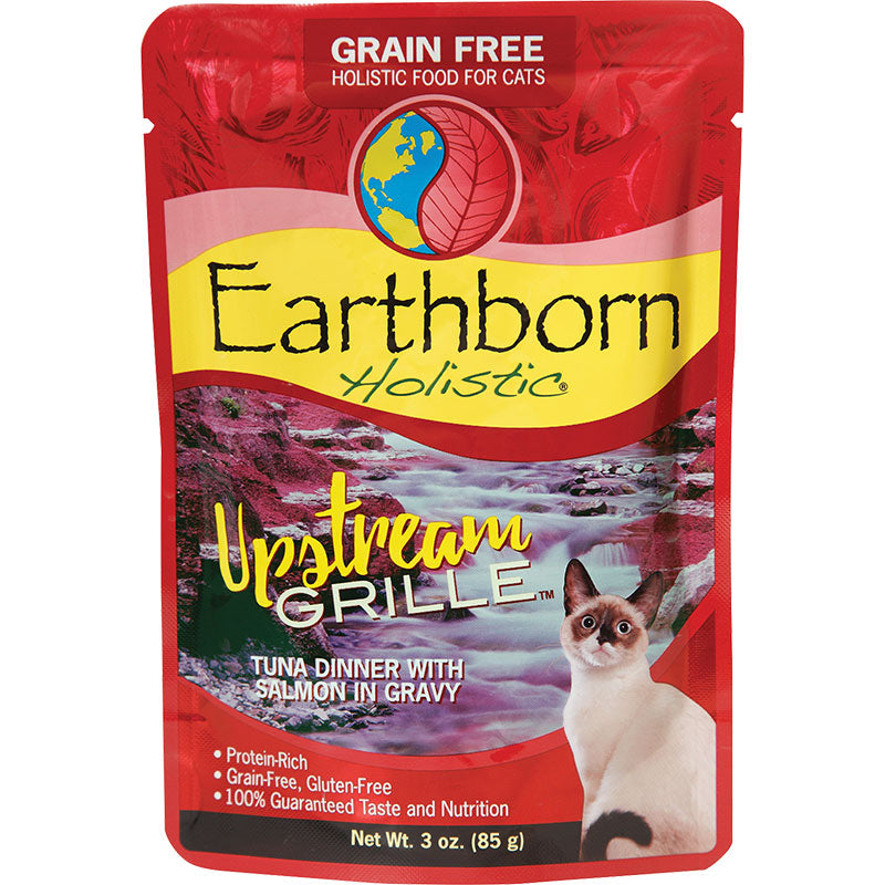 Earthborn Cat Grain-Free Upstream Grille Tuna Dinner with Salmon in Gravy Pouch 3oz. (Case of 24)