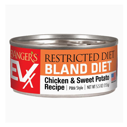 Evangers Evangers EVx Restricted Diet Bland Diet Wet Cat Food Chicken and Sweet Potato 24ea-5,5 oz