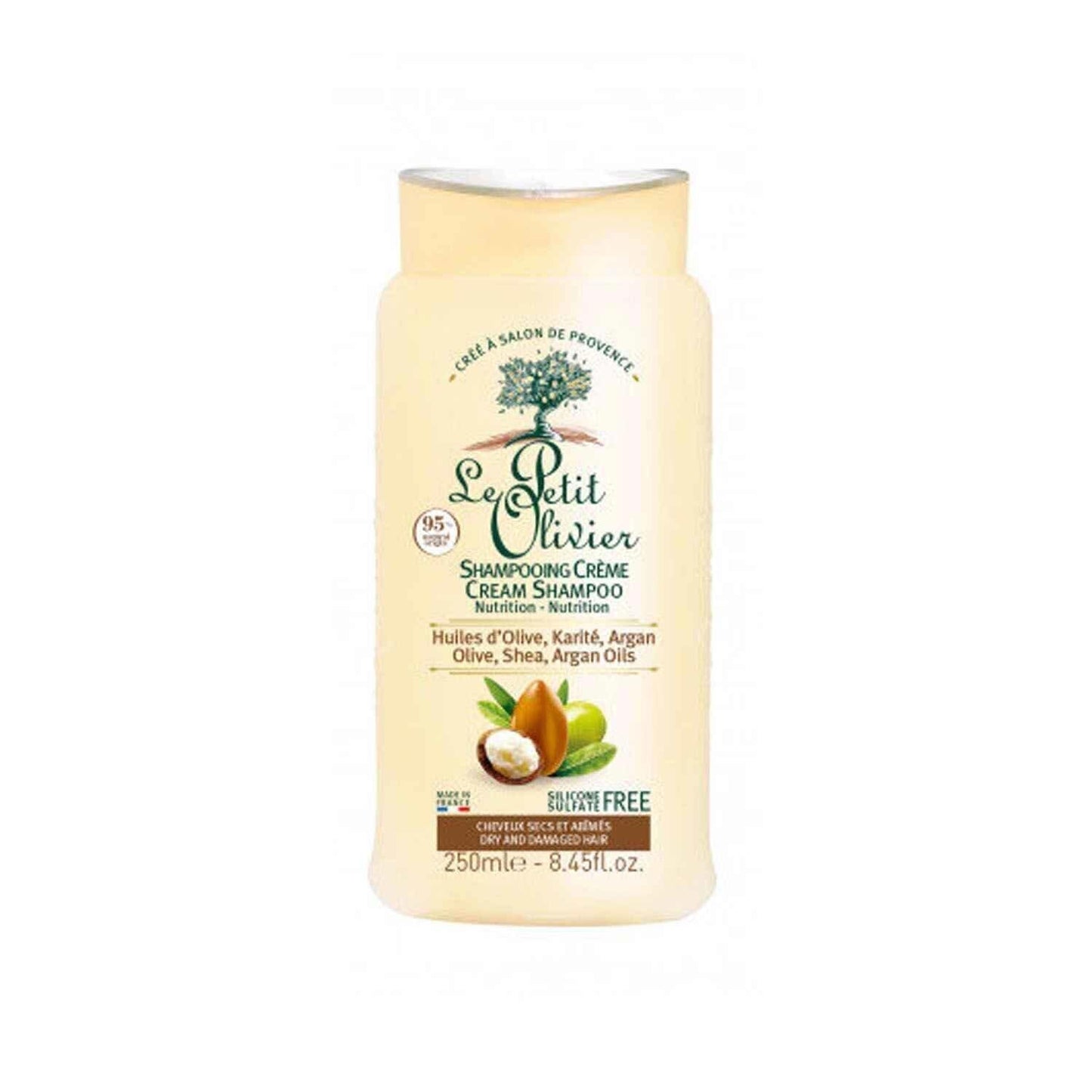 Le Petit Olivier Olive, Shea, Argan Oils Cream Shampoo - Dry & Damaged Hair 250 ml Fixed Size