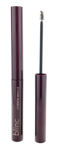 Blinc Eyebrow Mousse, Extreme Hold Tinted Eyebrow Gel with Peptides and Vitamins A & E, Natural Finish, Long-Wearing, Waterproof, Vegan, Gluten-Free & Cruelty-Free, Auburn, 4.7mL/ 0.16 Fl. Oz