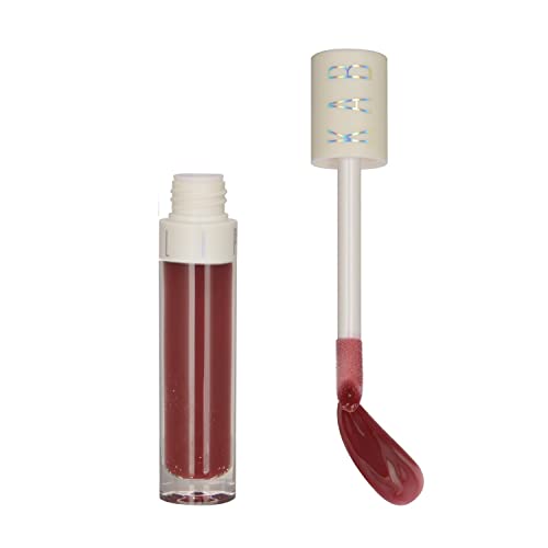 KAB Lip Oils with Hydrating Tint - Nonsticky, Tinted Lip Oil Lip Gloss with Vitamin E and Vanilla-Cupcake Flavor – Cruelty-Free Lip Oil Tinted in Candy Shades with Doe Foot Applicator (Notorious)
