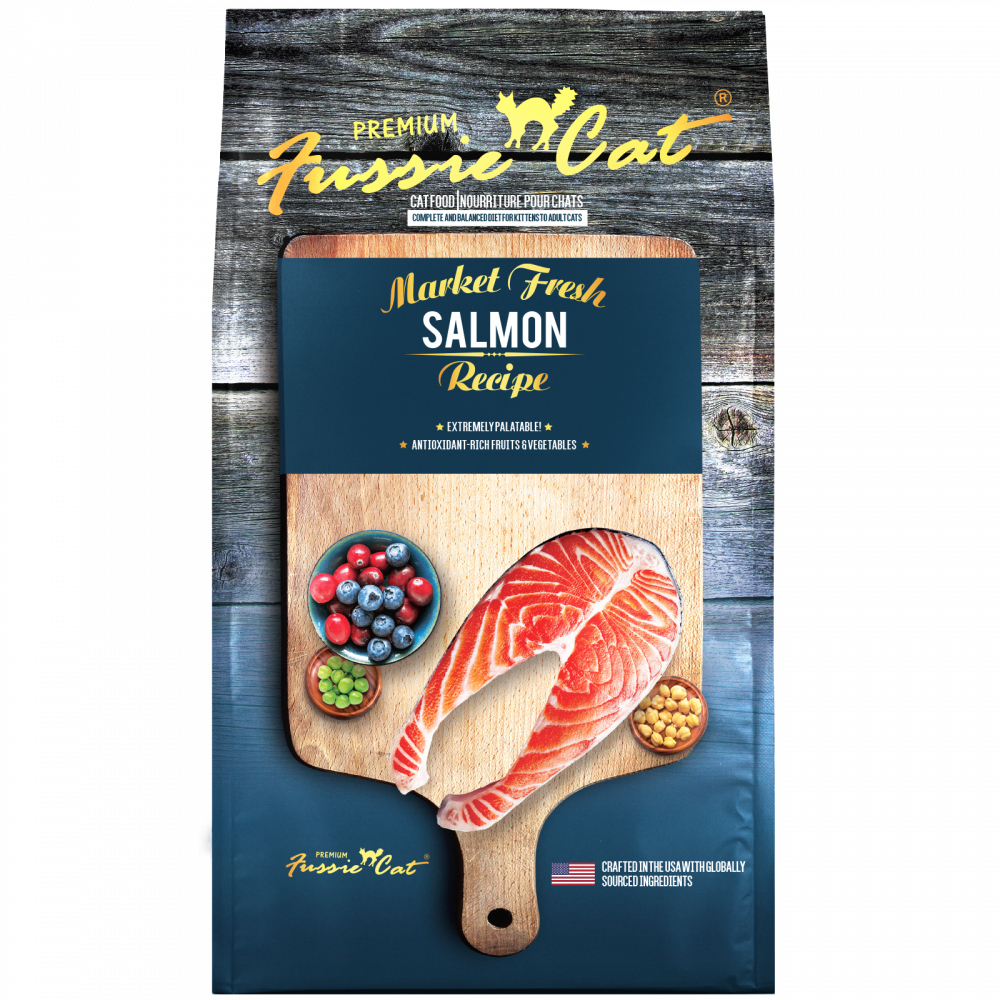 Fussie Cat Market Fresh Grain Free Salmon Recipe Dry Cat Food