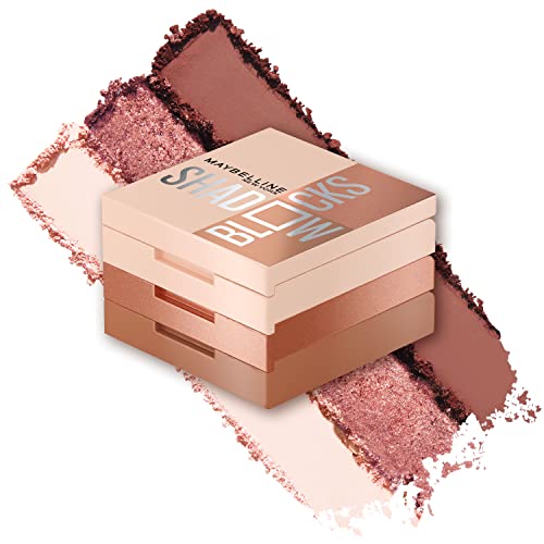 Maybelline New York Shadow Blocks Shadow Blocks Eyeshadow Palette, Stacked Eye Shadow Trio, 82nd & Park Ave, 0.08 oz