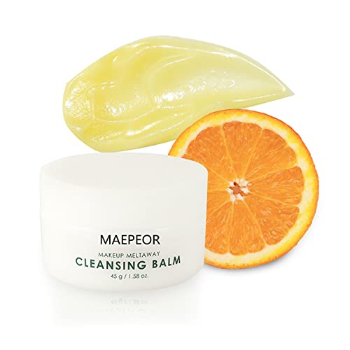 MAEPEOR Makeup Remover Cream Natural and Gentle Makeup Remover Cleansing Balm Vegan and Cruelty-free Face Cleanser