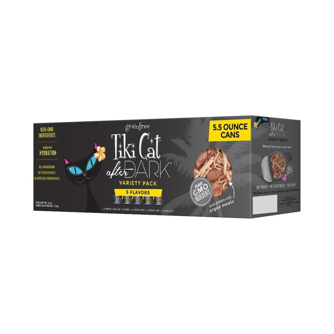 Tiki Pet Cat After Dark Pate 5.5Oz Variety Pack