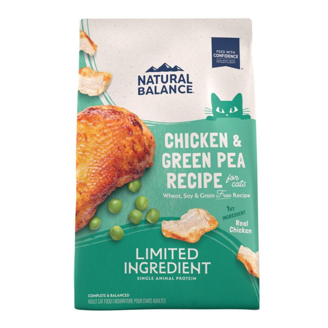 Natural Balance Pet Foods L.I.D. Dry Cat Food Green Pea Chicken: 1ea/4 lb