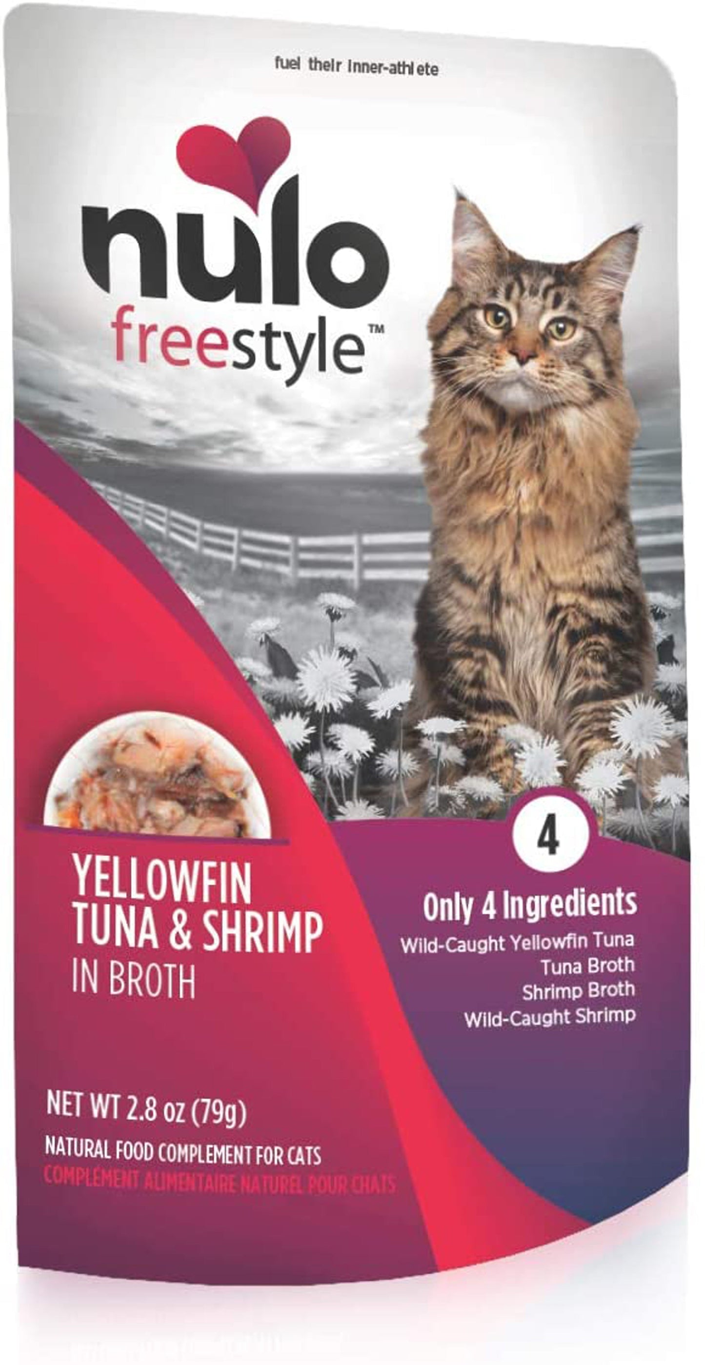 Nulo Cat Silky Mousse Cat Food Yellowfin Tuna and Shrimp 2.8 Ounces