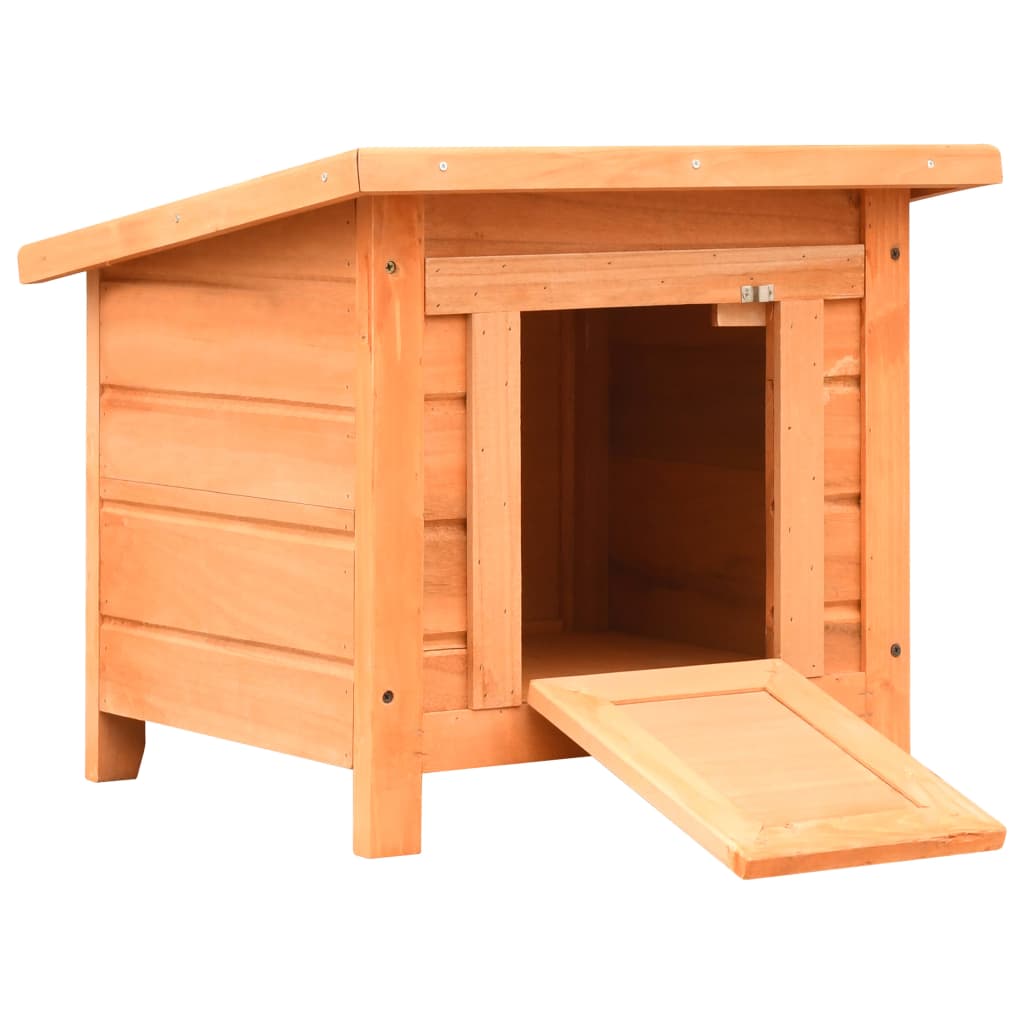 Cat House Solid Pine & Fir Wood 19.7"X18.1"X17.1"