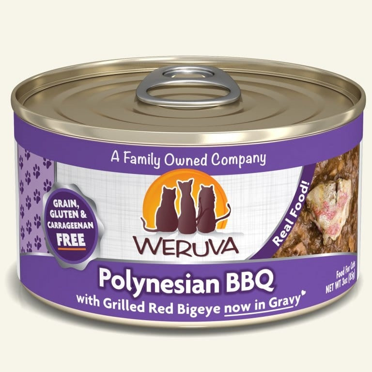 Weruva Cat Polynesian BBQ with Grilled Red Bigeye in Gravy 3oz. Case Of 24