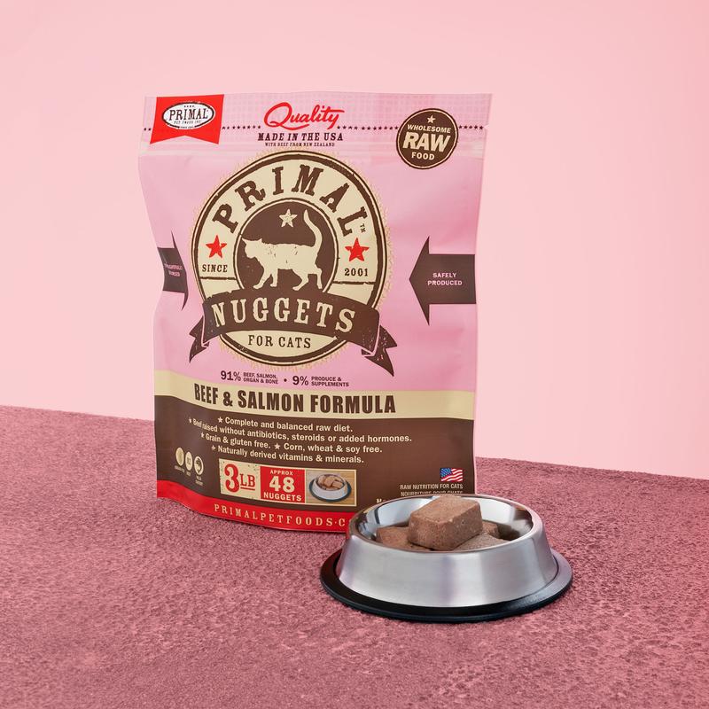 Primal Nuggets Raw Beef and Salmon for Cats *SPECIAL ORDER*