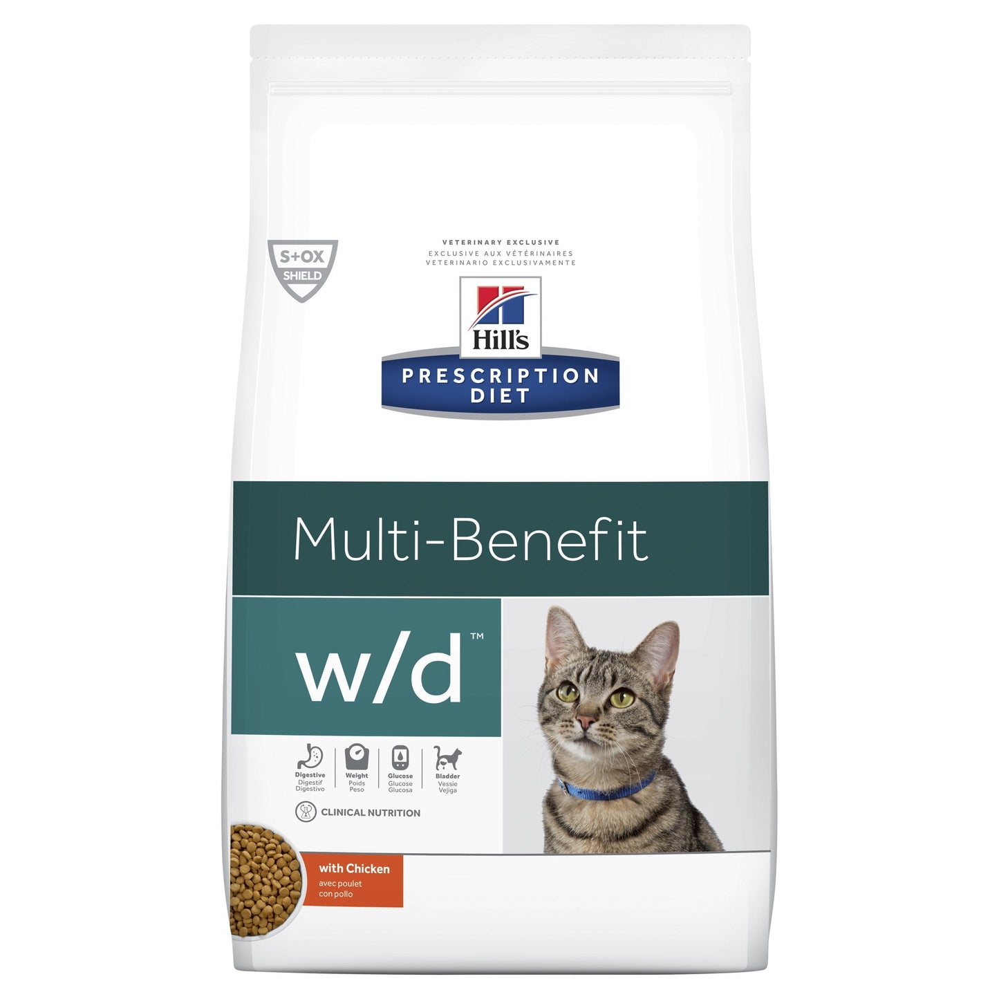 Hills Prescription Diet Cat w/d Multi-Benefit Dry Food 1.5kg