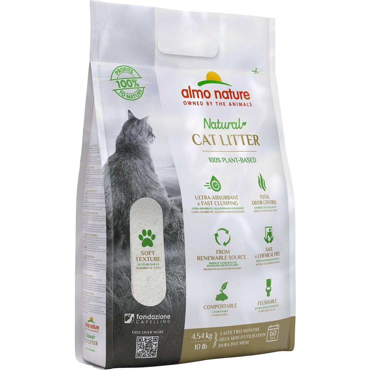 Almo Nature Unscented Clumping Plant-Based Grass Cat Litter