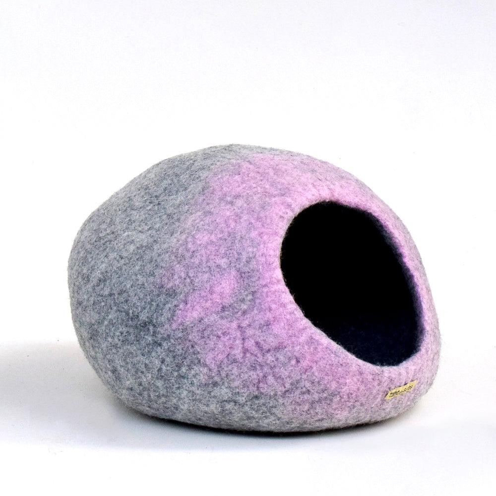 Cat Cave - Pink Grey Ombre Cocoon