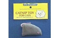 Dr, A,C Daniels Flannel Catnip Mouse Cat Toy Grey