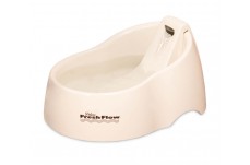 Petmate Deluxe Fresh Flow Fountain For Cats Bleached Linen Medium