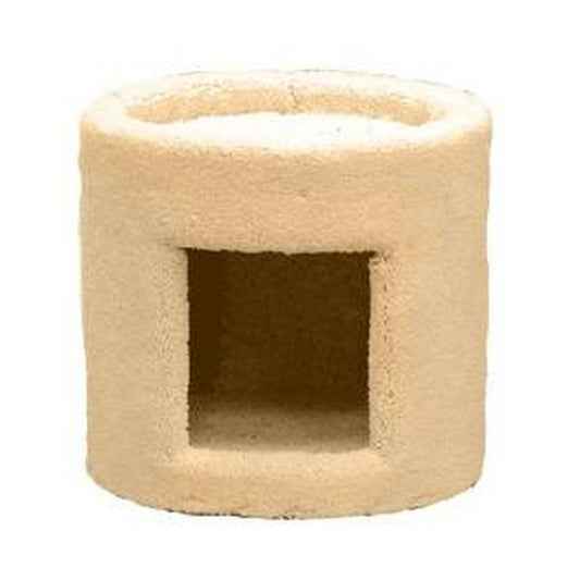North American Pet One Story Plush Cat Condo Beige 13"W X 13"D X 10,5"H