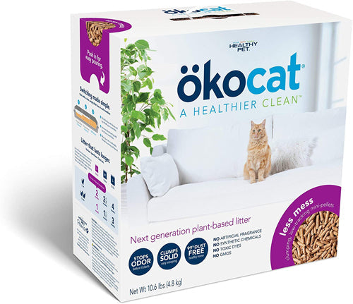 Okocat Litter Natural Wood Long Hair Breeds Clumping Cat Litter 22,2 lb