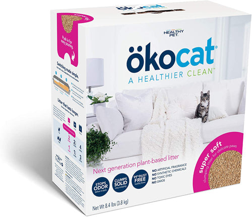 Okocat Litter Super Soft Clumping Wood Cat Litter 8,4 lb