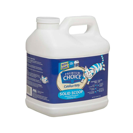 Premium Choice Litter Carefree Kitty Unscented All Natural Scoop Cat Litter 16 lb 3 Pack