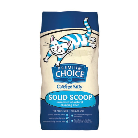 Premium Choice Litter Carefree Kitty Unscented All Natural Scoop Cat Litter 25 lb