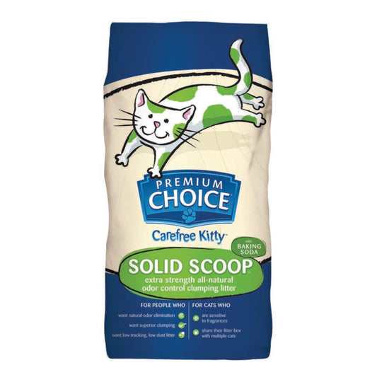 Premium Choice Litter Carefree Kitty Unscented with Baking Soda Scoop Cat Litter 25 lb