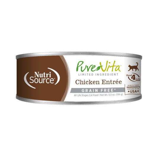Pure Vita Cat Grain Free 96% Chicken & Chicken Liver 5Oz
