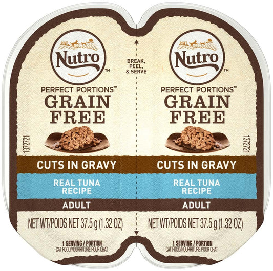 Nutro Products Perfect Portions Cuts In Gravy Tuna Recipe Cat Wet Food 24Ea-2.65 Oz; 24 Pk