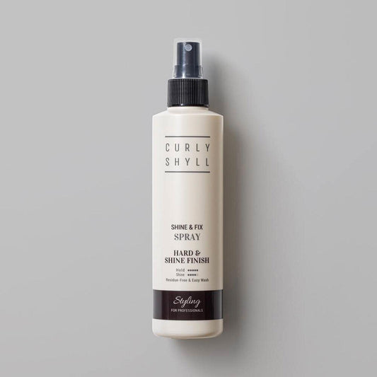 Curly Shyll (Professional Styling) Shine & Fix Spray (Hard & Shine Finish)  (exp date:23.MAR.2024)  240ml