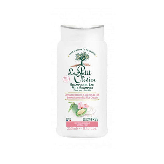 Le Petit Olivier Sweet Almond & Rice Cream Milk Shampoo - Normal Hair 250ml  Fixed Size