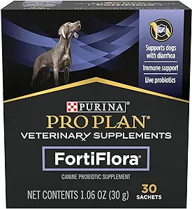 Purina Pro Plan Veterinary Supplements FortiFlora Dog Probiotic Supplement, Canine Nutritional Supplement - (1) 30 ct. Boxes