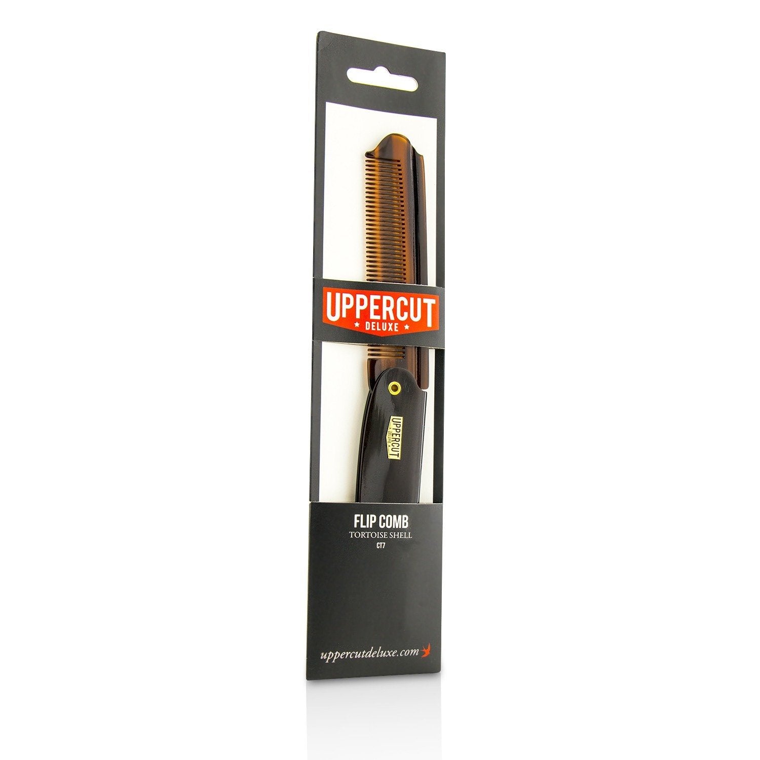 Uppercut Deluxe CT7 Flip Comb - # Tortoise Shell Brown  1pc
