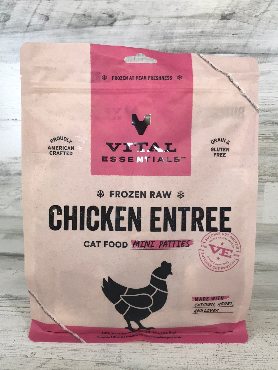Vital Essentials Frozen Raw Chicken Cat Food