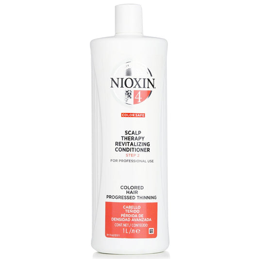 Nioxin Derma Purifying System 4 Scalp Therapy Revitalizing Step 2 Conditioner (Colored Hair, Progressed Thinning, Color Safe)  1000ml/33.8oz