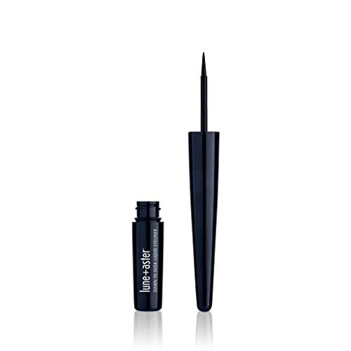 Lune+Aster Dawn to Dusk Liquid Eyeliner - High-impact, jet black liquid eyeliner creates a smooth, ultra-defined line in a single swipe