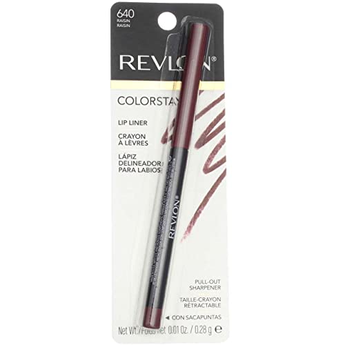 Revlon ColorStay Lipliner with SoftFlex, Raisin 640, 0.01 Ounce (Pack of 2)