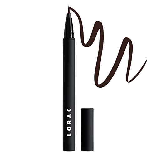LORAC PRO Liquid Eyeliner, Espresso Brown | Precision Brush Tip | Water Resistant | Long Lasting | Smudge Resistant