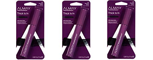 Almay One Coat Thickening Mascara, Blackest Black [401], 0.26 oz (Pack of 3)