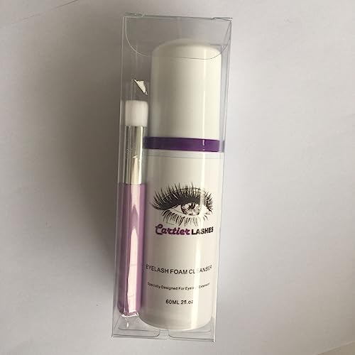 Eyelash extension shampoo lash bath with cleansing brush
