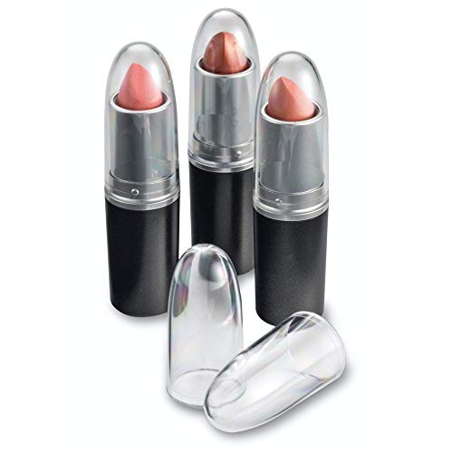 byAlegory Clear Lipstick Caps For MAC - Replaces Original Cap To See Your Favorite Lipstick Color Easily (12 Count)