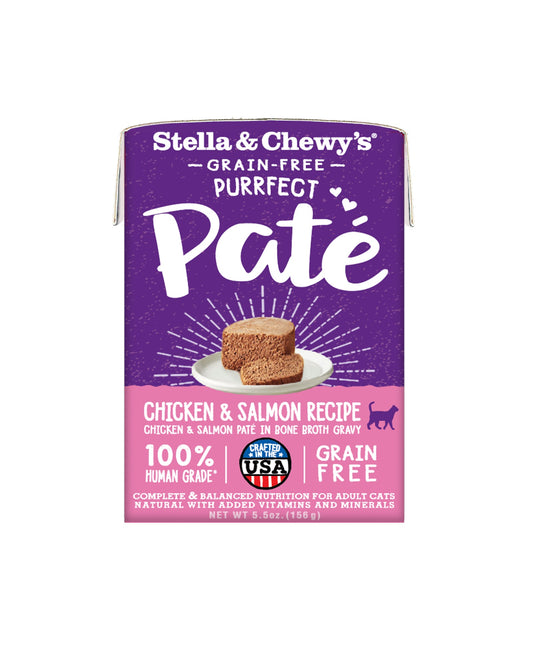 Purrfect Grain Free Pate for Cats - Chicken & Salmon Recipe - Pack of 12