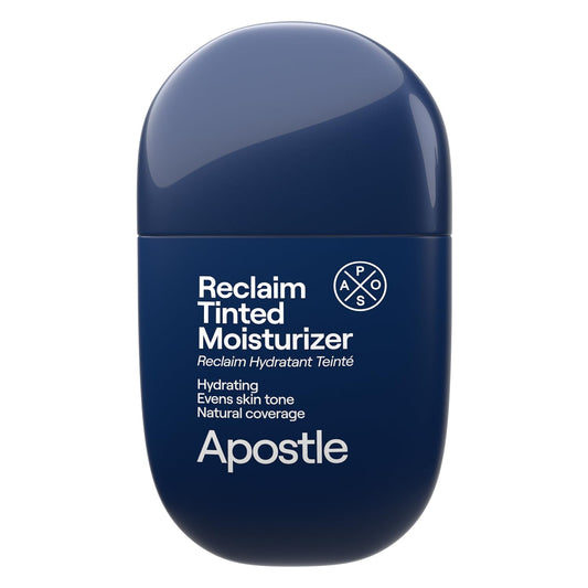 APOSTLE Reclaim Tinted Moisturizer for Men (9 Kingston) - Niacinamide, Vitamin E, Squalane, Hyaluronic Acid, Tinted Face Moisturizer For Men. Hydrates, Evens Skin Tone, Reduces Fine Lines, 1 Fl. Oz.