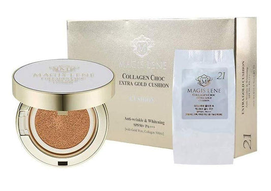 MAGIS LENE COLLAGEN CHOC EXTRA GOLD CUSHION SPF50+PA+++ (15g+15g) (21 NUDE BEIGE)