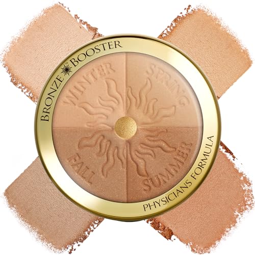 Physicians Formula Bronze Booster Glow-Boosting Season-to-Season, Customizable Seasonal Glow Glow, Lasting Tan Boost, Hypoallergenic Powder, Cruelty-Free & Hypoallergenic- Light-to-Medium