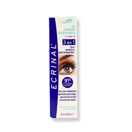ECRINAL ANP2+ Strengthening Lash Gel - 3 in 1 Eyelash and Eyebrow Serum for Fuller, Thicker, and Stronger Looking Lashes - Suitable for Sensitive Eyes and Contact Lens Wearers - Paraben-Free