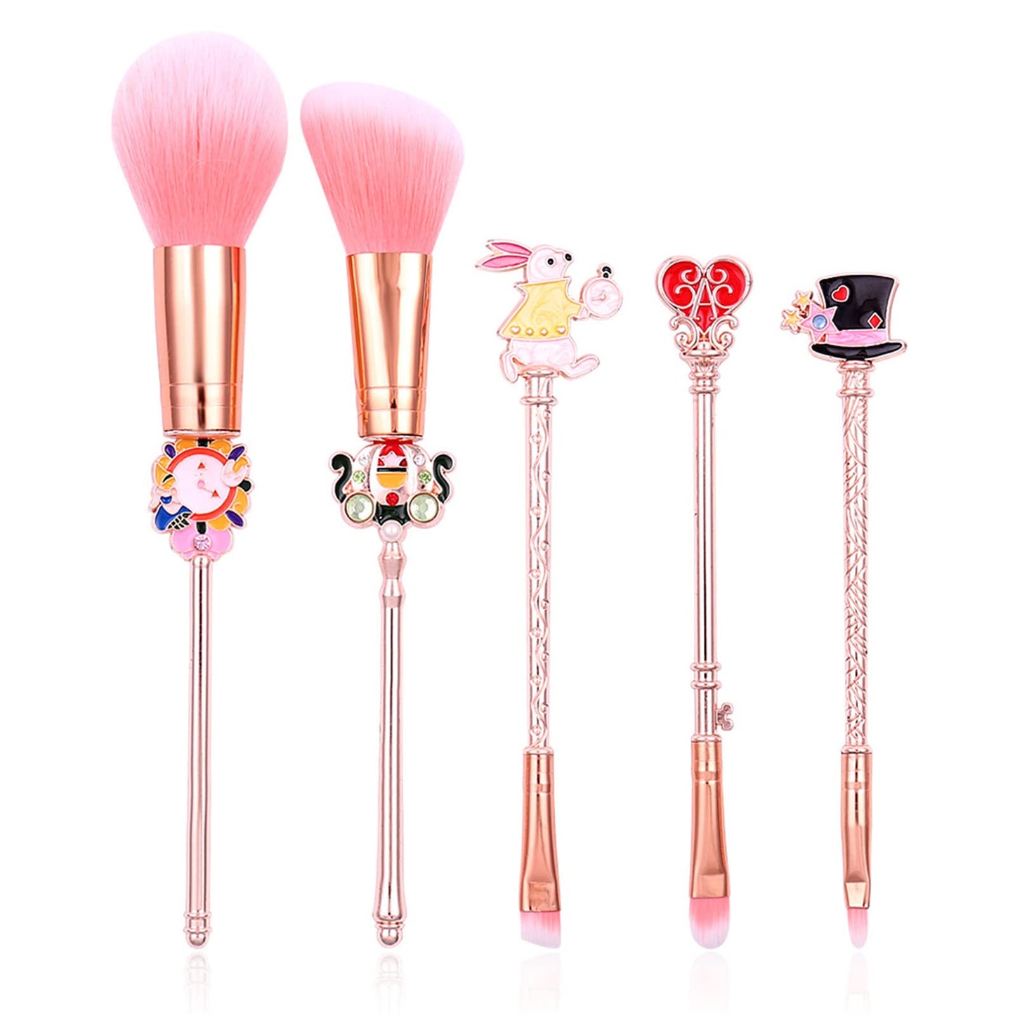 Anime Alice in Wonderland Makeup Brushes - Foundation Blending Powder Eyeshadow Contour Concealer Blush Cosmetic Makeup Tool Brush (Alice Makeup Brushes 3)