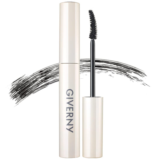 GIVERNY Milchak Fixing Mascara - Lash Extension for Dramatic Long Lashes - Fiber Mascara for Thick Looking Eyelashes – Waterproof & Smudge Proof Long Lasting Mascara, 0.24 fl.oz. (#Black)