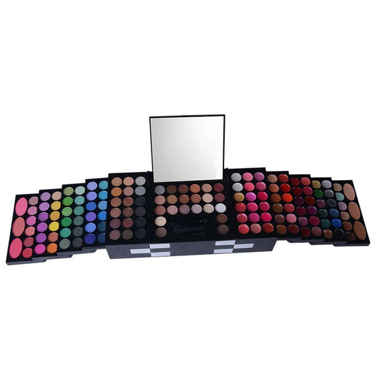 Pure Vie All-in-One Holiday Makeup Gift Set Essential Starter Full Makeup Kit for Women Include Colorful Highly Pigment Shimmer Glitter Eyeshadow Palette Concealer Blush Eyeliner Face Powder Lipgloss