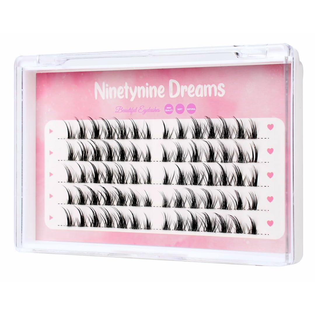 Ninetynine Little Devil Style (12mm) 70pcs C Curl Individual False Eyelash Extension Reusable Natural Soft Volume Lashes Clusters