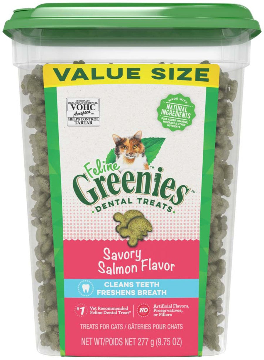 Greenies FELINE Cat Dental Treat Savory Salmon Flavor 9,75 oz